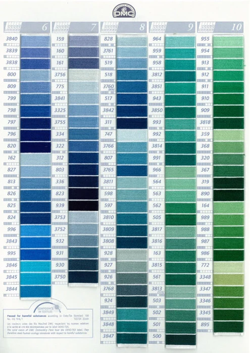 DMC Embroidery Floss (Color # 150 - 519) - Image 3