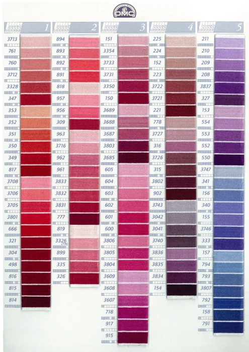 DMC Embroidery Floss (Color # 803 - 988) - Image 3